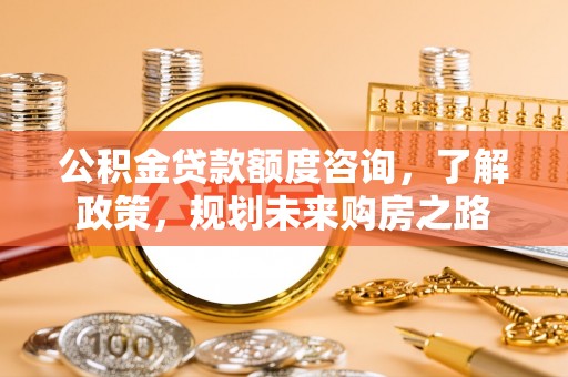 红旗公积金贷款额度咨询，了解政策，规划未来购房之路