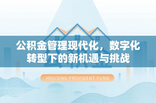 红旗公积金管理现代化，数字化转型下的新机遇与挑战